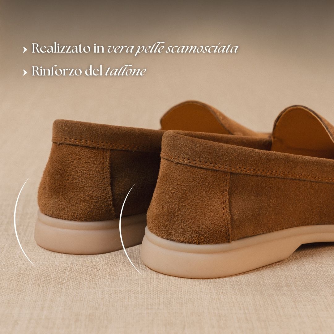 Yacht - Mocassini premium in vera pelle scamosciata da uomo
