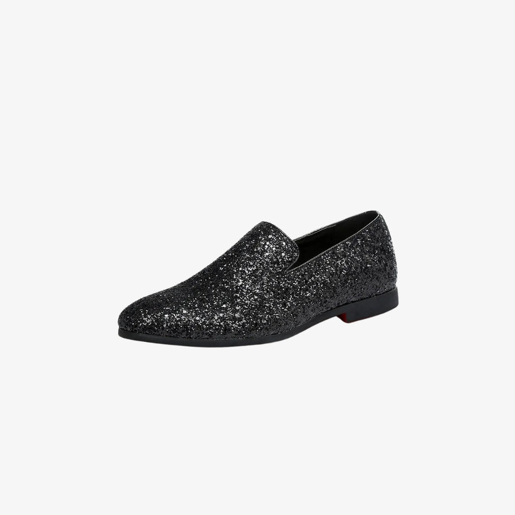 Mocassini matrimonio con paillettes per uomo