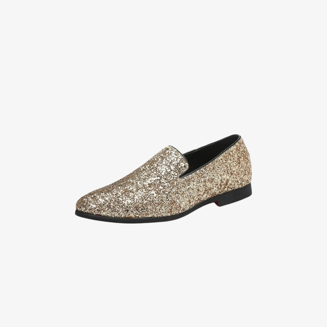 Mocassini matrimonio con paillettes per uomo