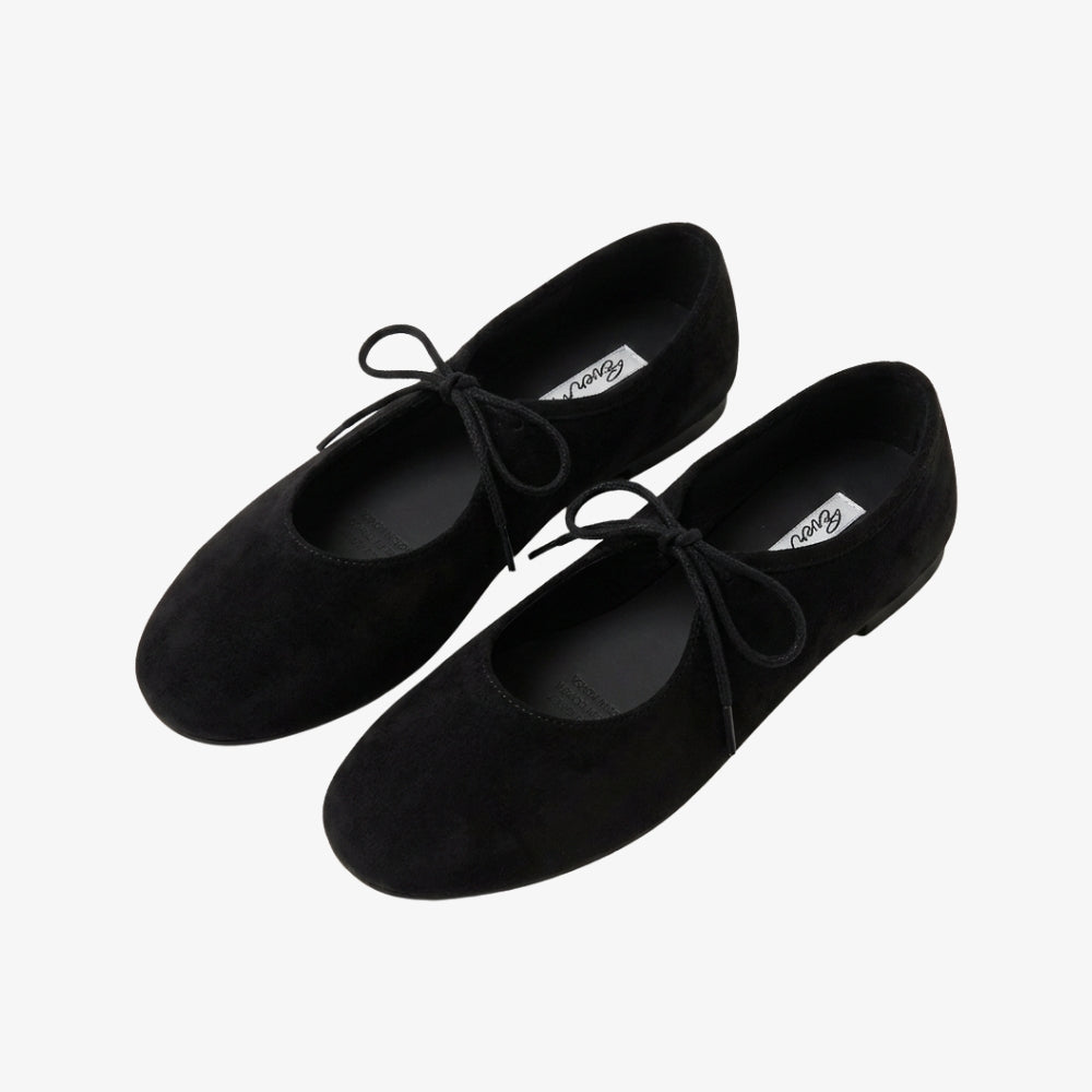 Ballerine mocassino donna in pelle scamosciata sintetica con laccetto