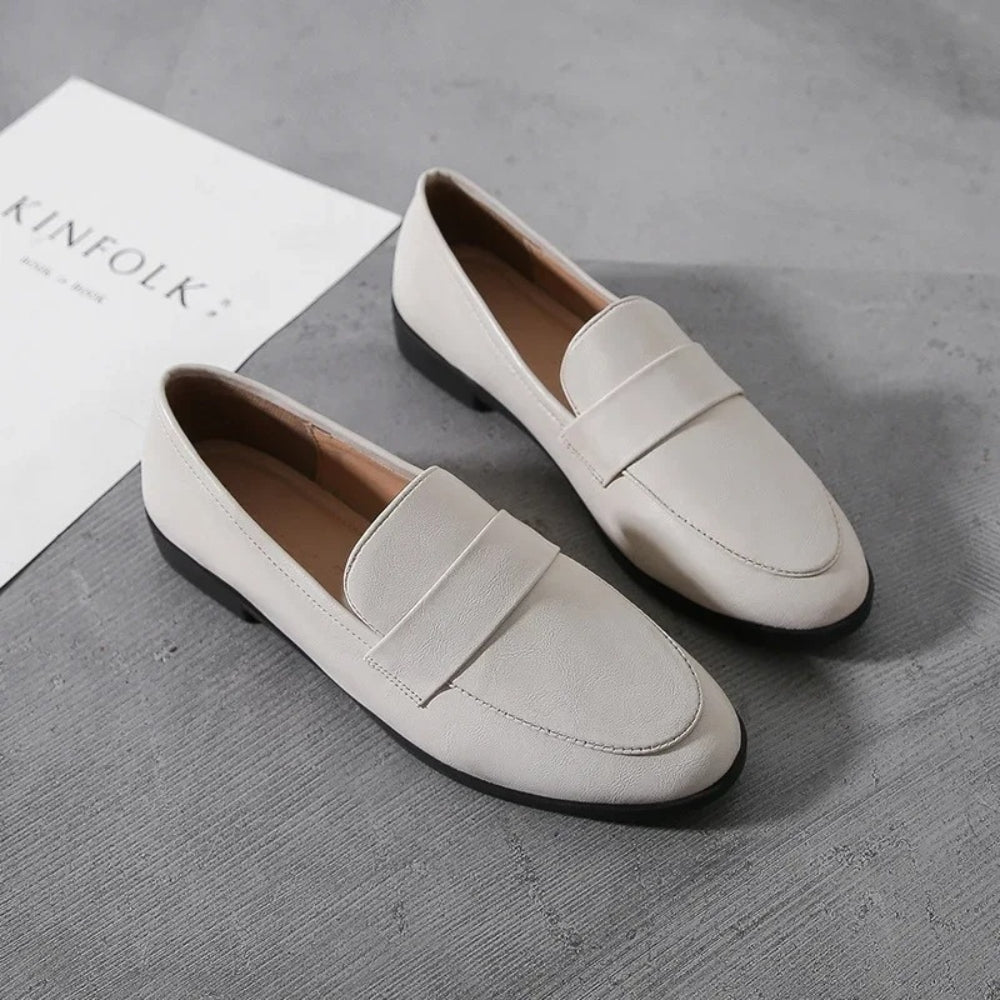 Mocassino minimalista donna in pelle sintetica