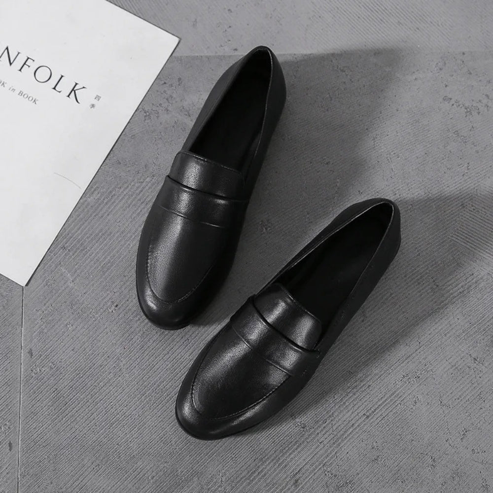 Mocassino minimalista donna in pelle sintetica