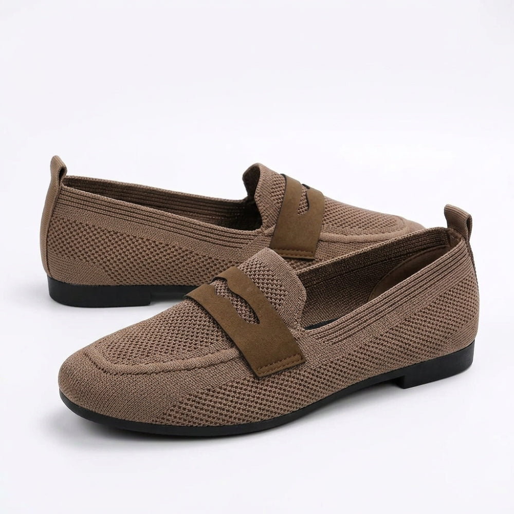 Mocassino morbido donna in maglia di cotone