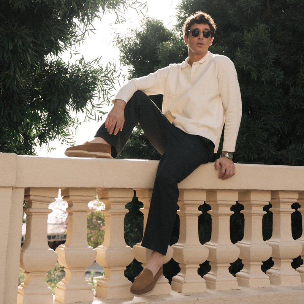 Yacht - Mocassini premium in vera pelle scamosciata da uomo