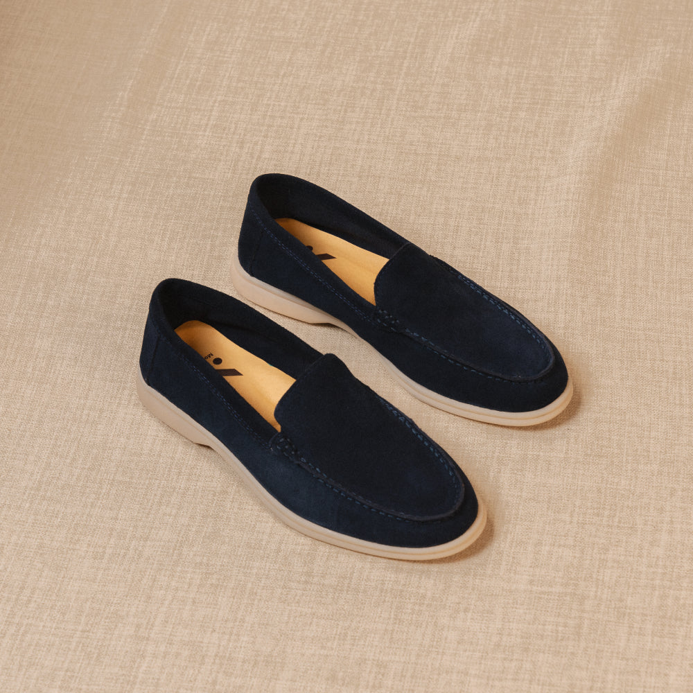 Yacht - Mocassini premium in vera pelle scamosciata da uomo