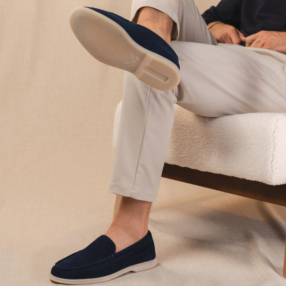 Yacht - Mocassini premium in vera pelle scamosciata da uomo