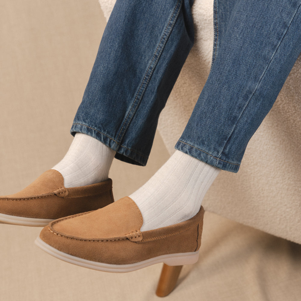 Yacht - Mocassini premium in vera pelle scamosciata da uomo