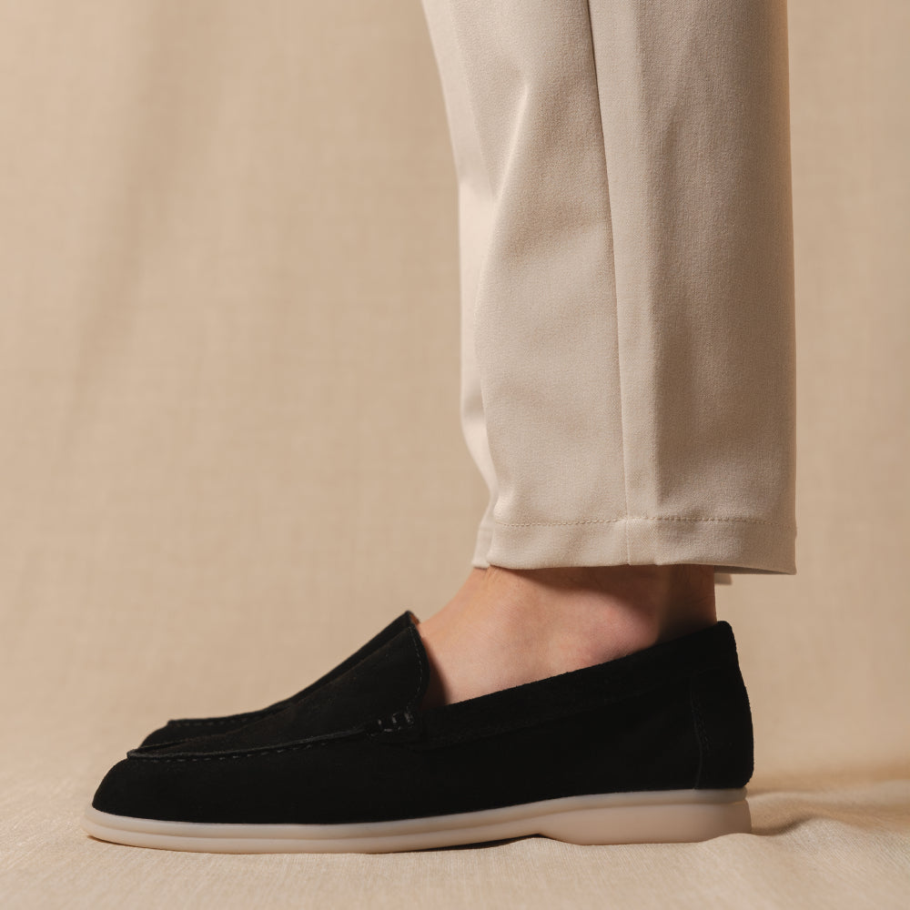 Yacht - Mocassini premium in vera pelle scamosciata da uomo