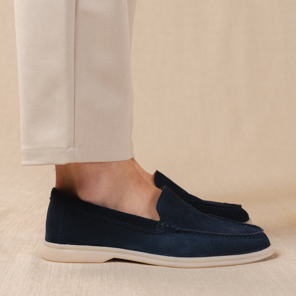 Yacht - Mocassini premium in vera pelle scamosciata da uomo