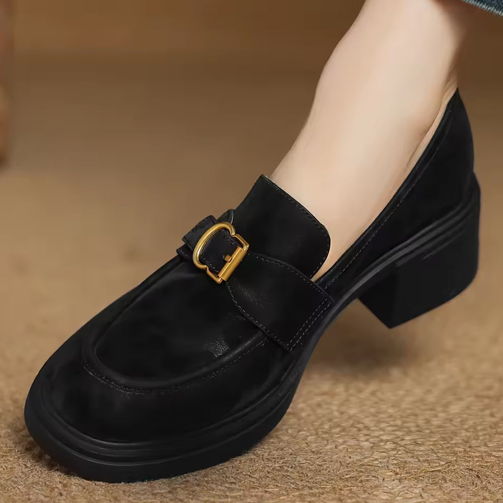Mocassino leopardato in pelle
