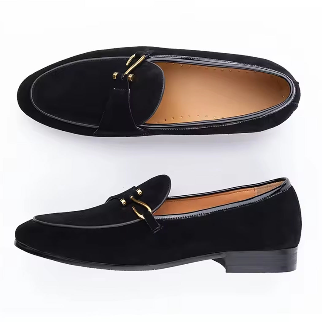Mocassino elegante in camoscio da uomo