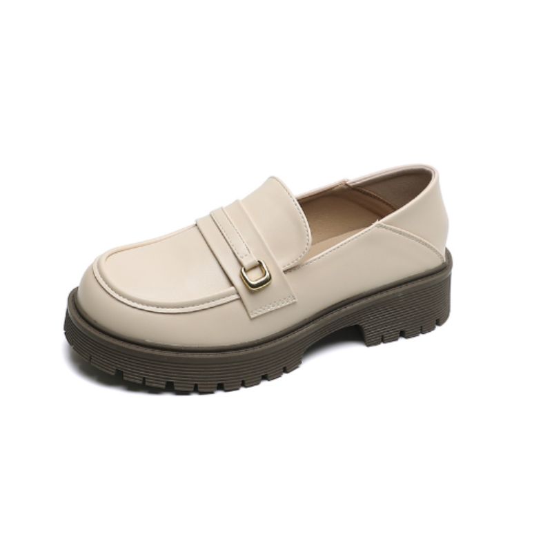 Mocassini in similpelle con platform per donna