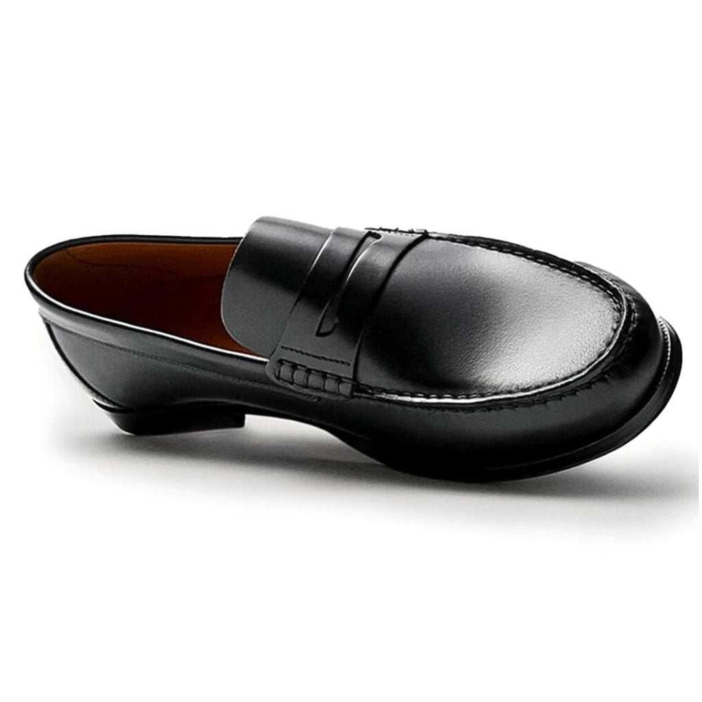 Mocassini casual marroni o neri in vera pelle da uomo