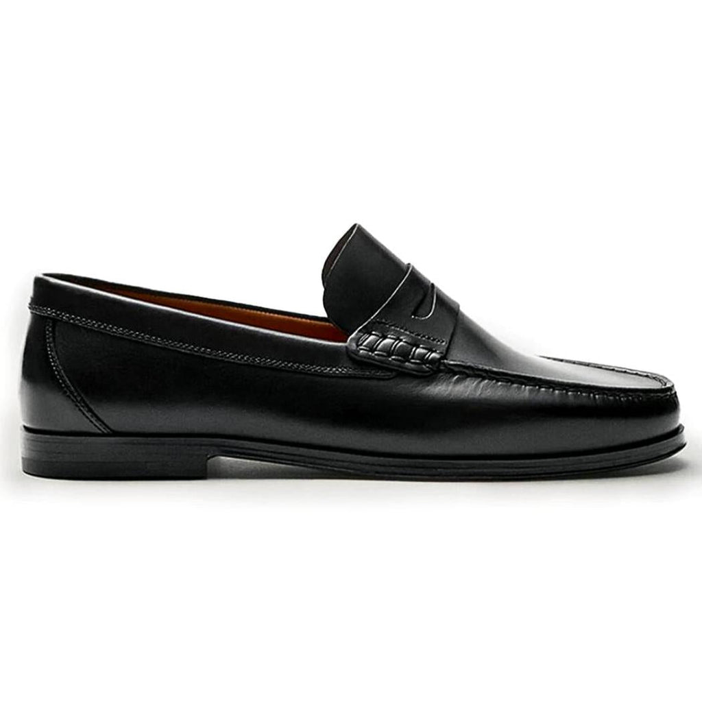 Mocassini casual marroni o neri in vera pelle da uomo