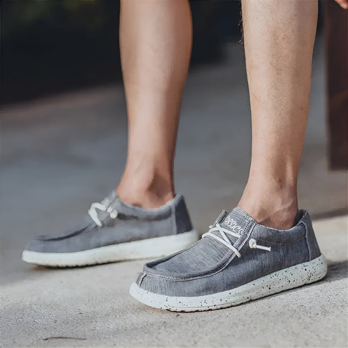 Mocassini uomo in denim