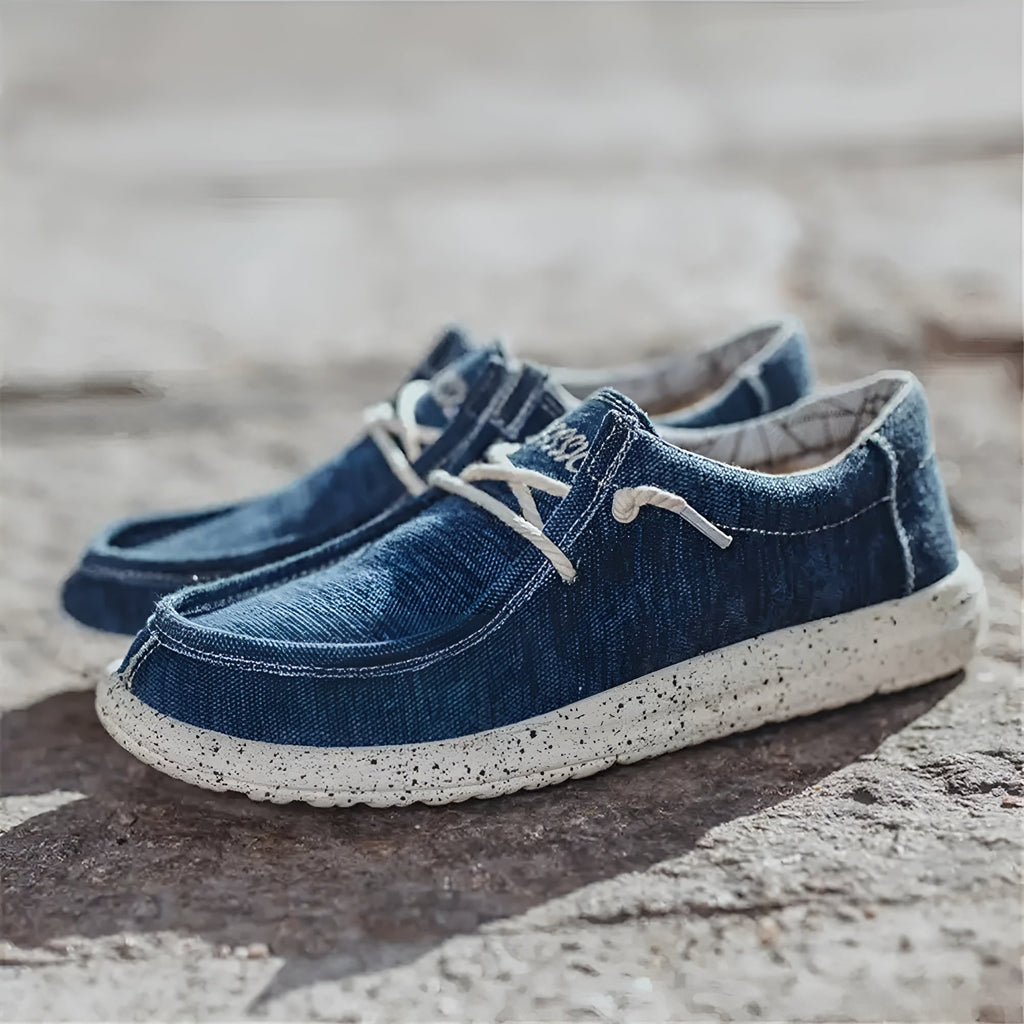 Mocassini uomo in denim