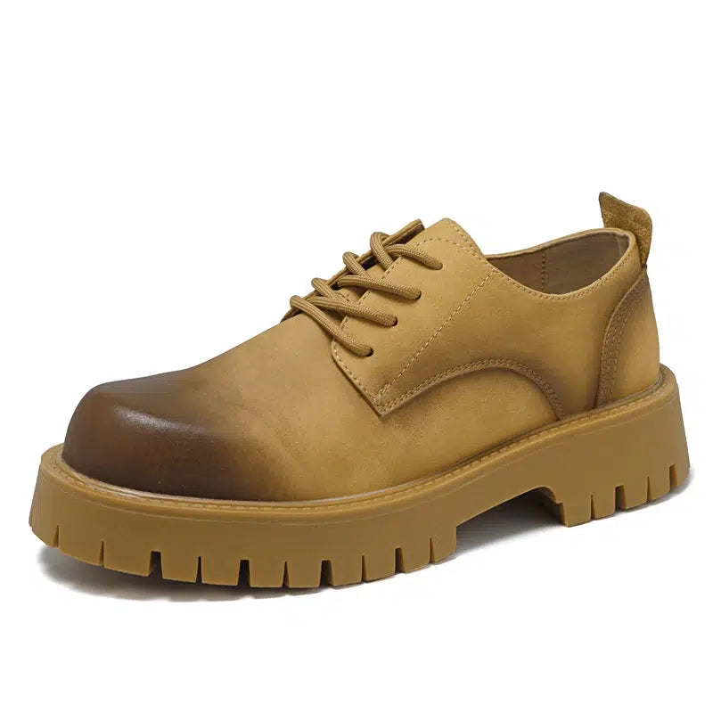 Mocassini casual con plateau in similpelle da uomo