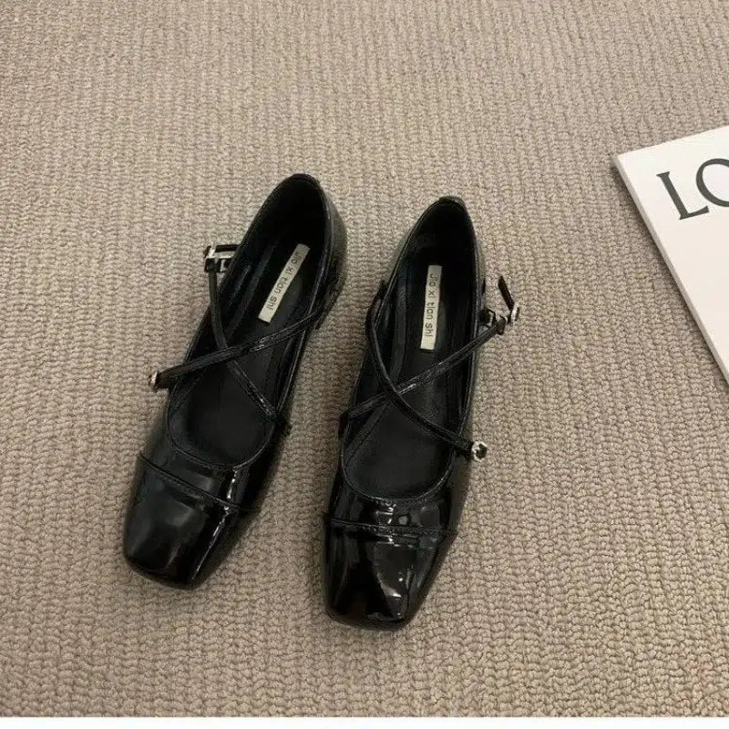 Confortevoli ballerine Mary Jane retrò per le donne