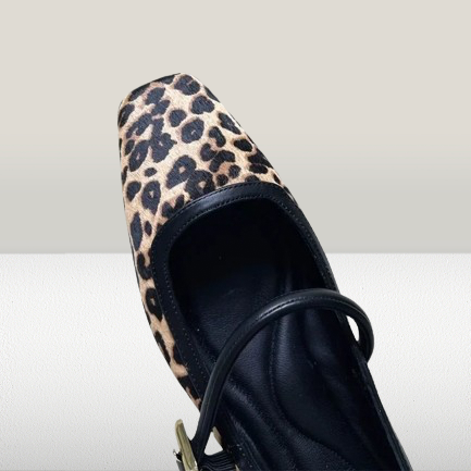 Morbide ballerine con stampa leopardata