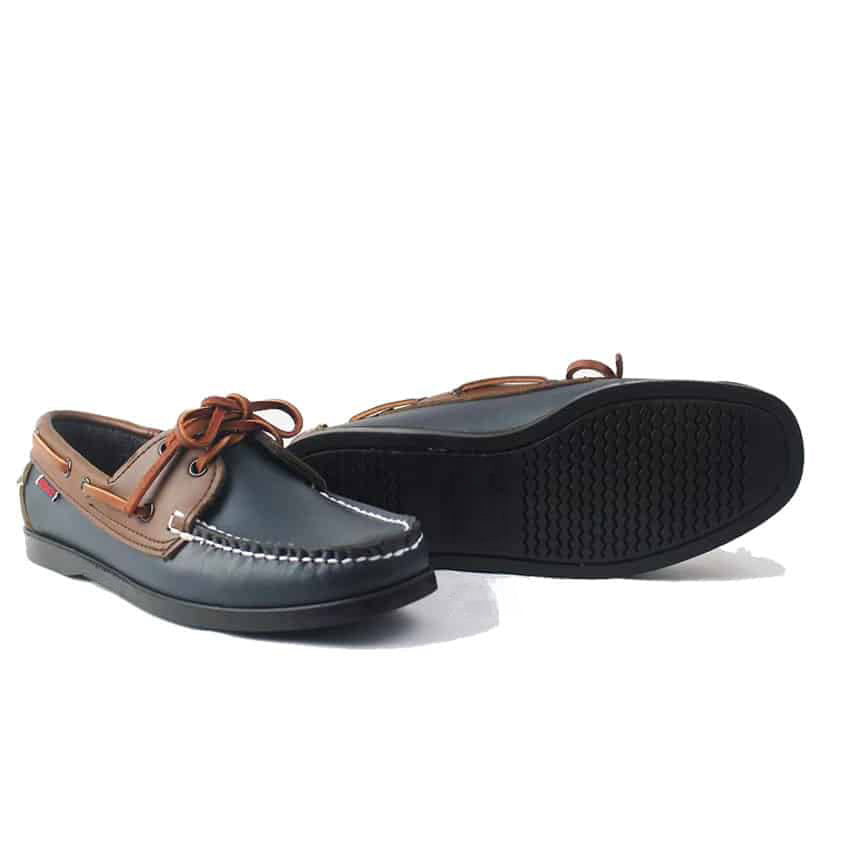 Mocassini da barca blu navy per uomo