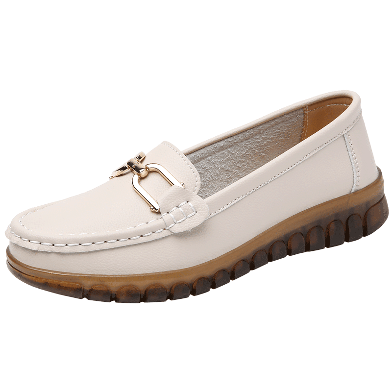 Mocassini casual in vera pelle per donna