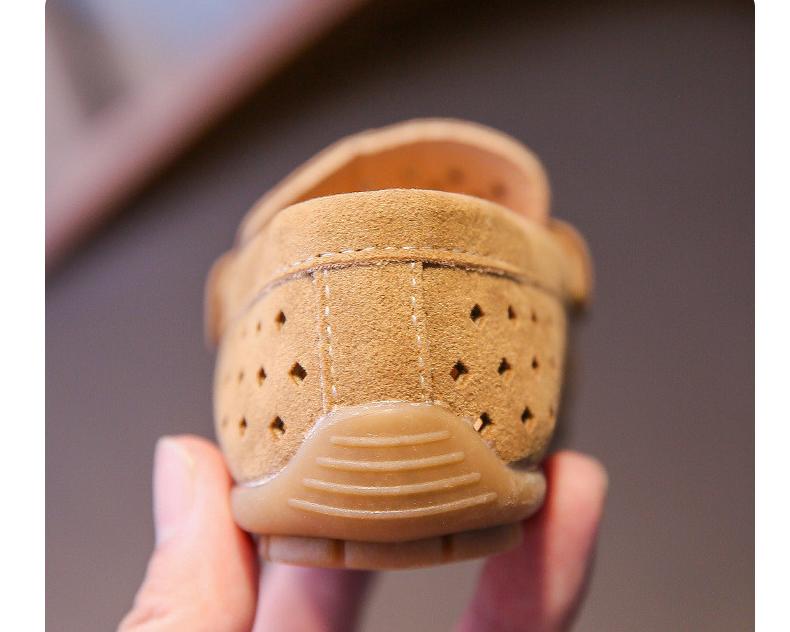 Mocassini casual traspiranti effetto scamosciato per bambini