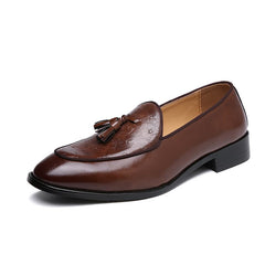 Mocassini chic in similpelle con nappa per uomo, Nero
