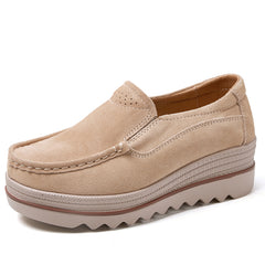 Mocassini ortopedici con platform, Beige