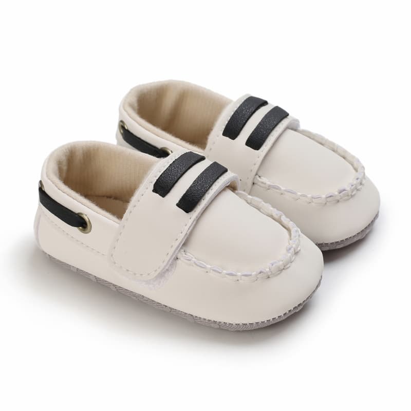Mocassini barca con chiusura velcro per neonato