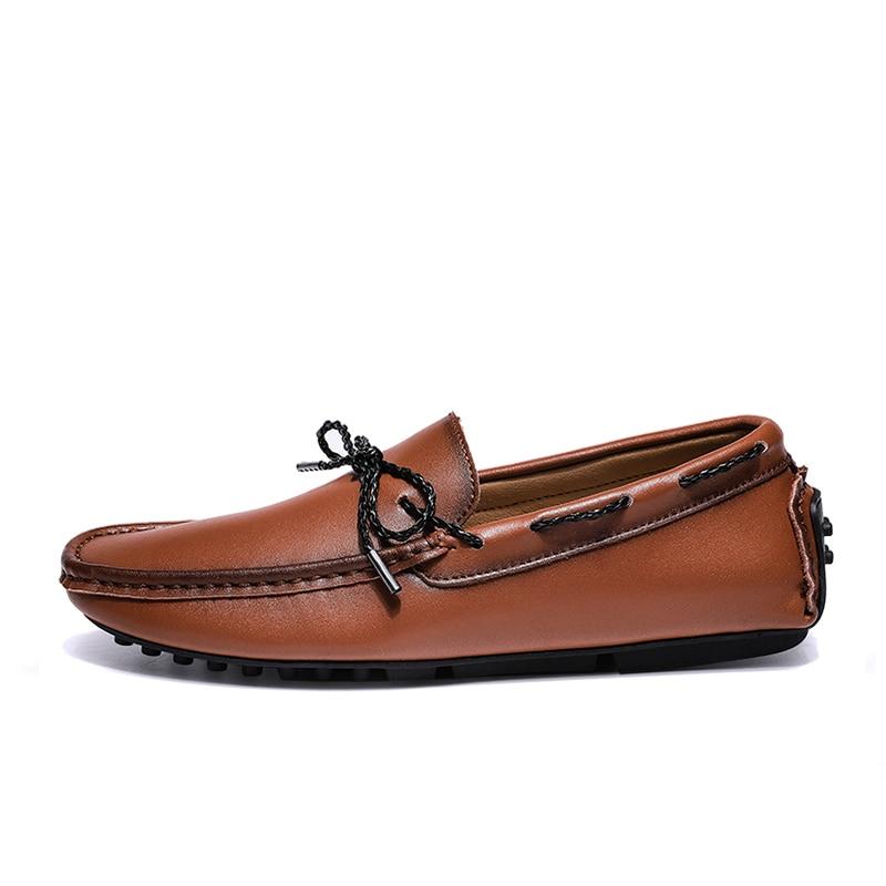 Mocassini barca stile vintage effetto pelle per uomo