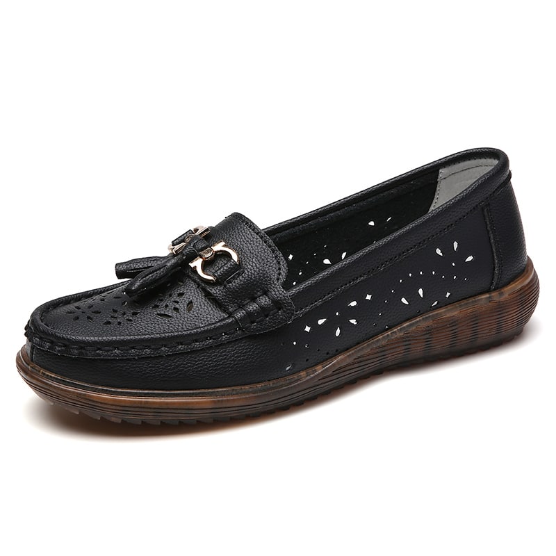 Mocassini slip-on con nappine da donna