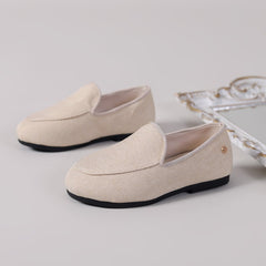 Mocassini morbidi da infilare e casual, Beige