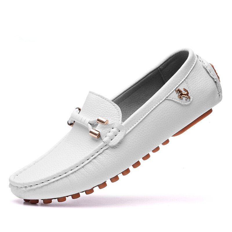 Mocassini morbidi trendy in pelle sintetica per uomo