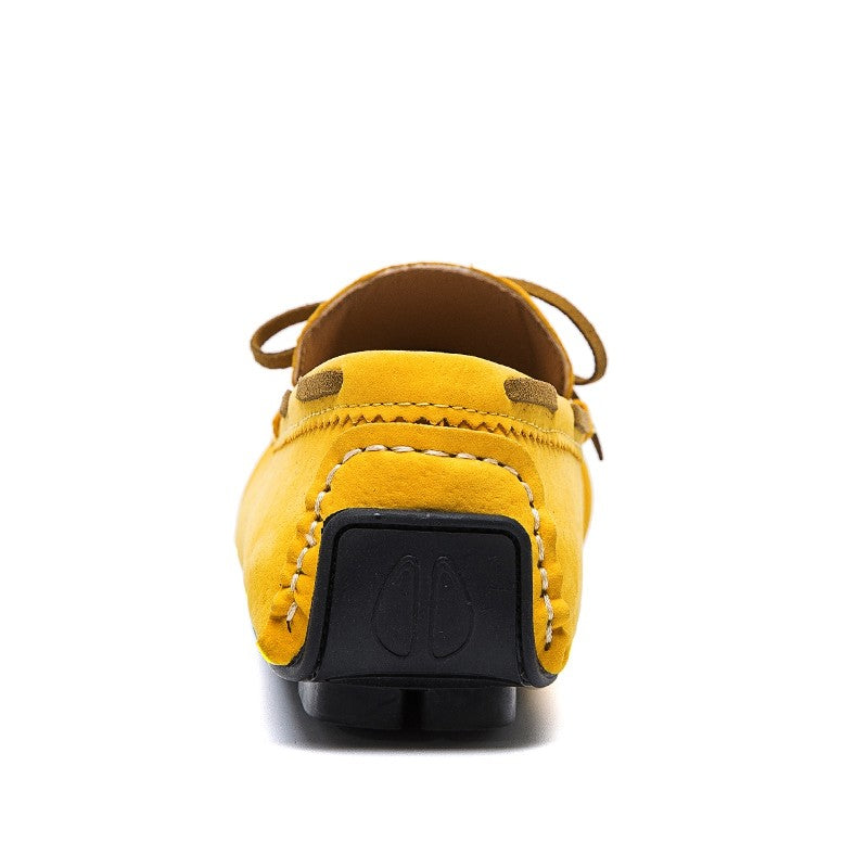 Mocassini da barca slip-on effetto scamosciato colorati da uomo