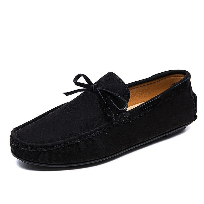 Mocassini da barca slip-on effetto scamosciato colorati da uomo