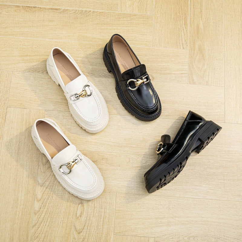 Mocassini slip-on in pelle sintetica da donna