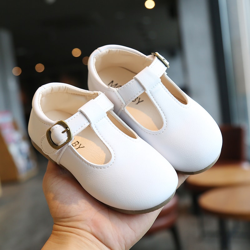 Mocassini resistenti in similpelle per bambina