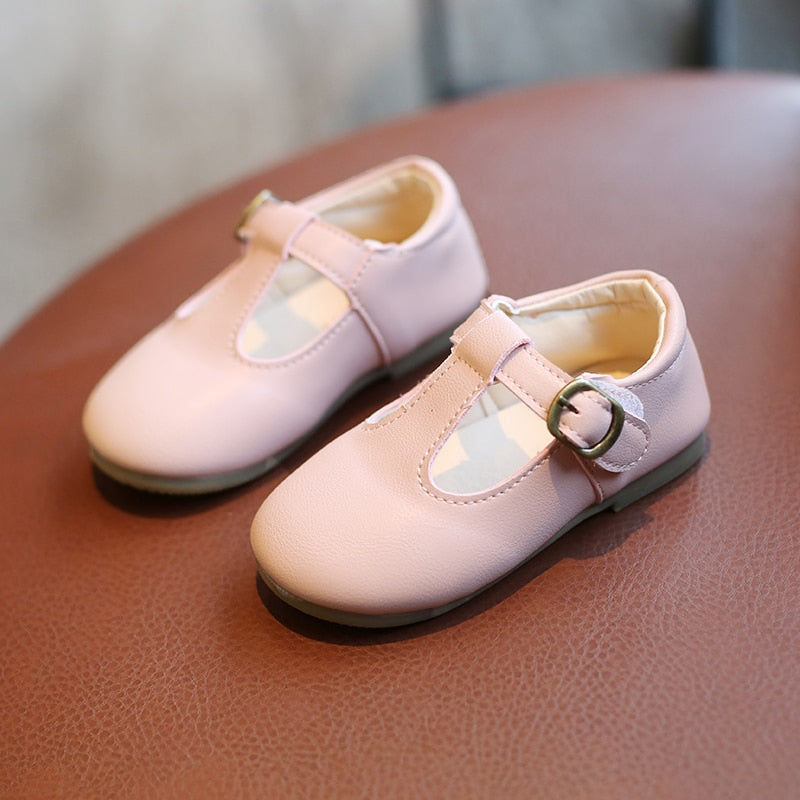 Mocassini resistenti in similpelle per bambina