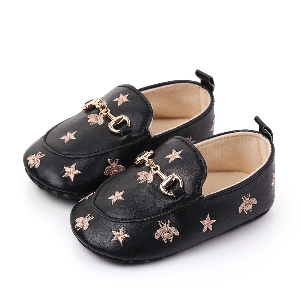 mocassino baby black star