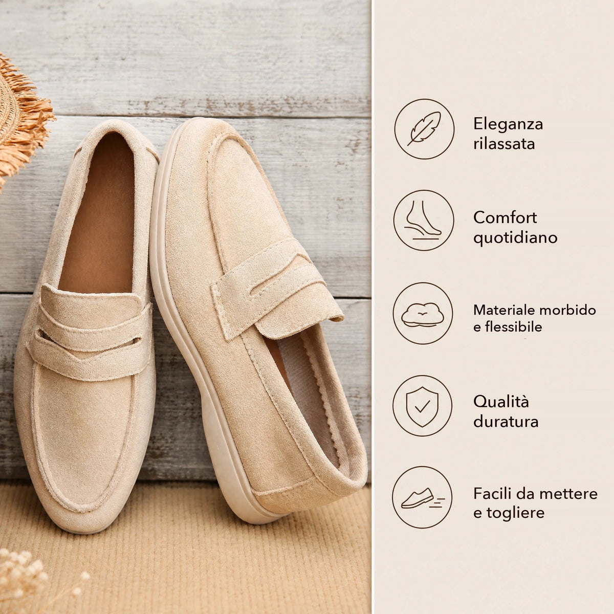 Mocassino con cinturino donna blu navy