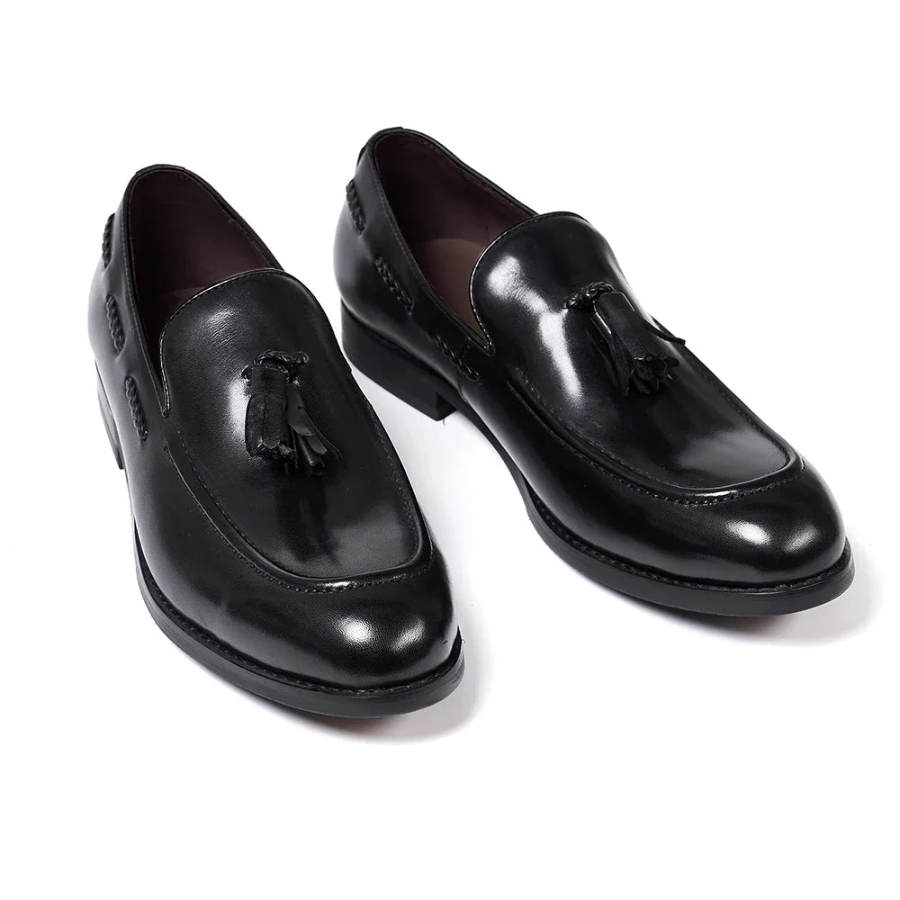 Mocassino con nappine uomo con pampille decorative, dettaglio 2