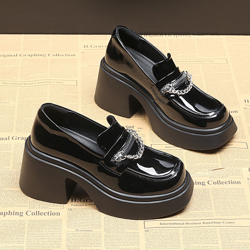 Mocassino con tacco 8cm da donna