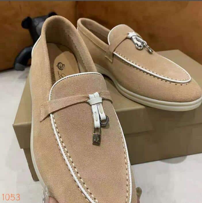 Mocassino in camoscio scamosciato britannico da donna