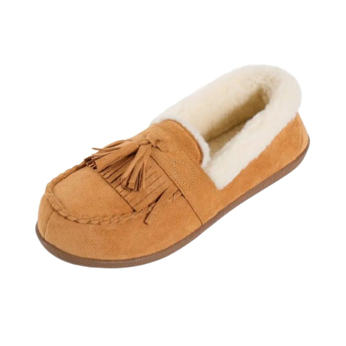 Mocassino foderato cammello, paio completo