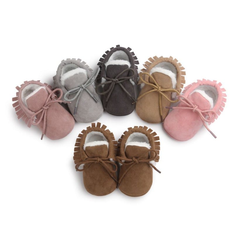 mocassino da bambino in pelle scamosciata