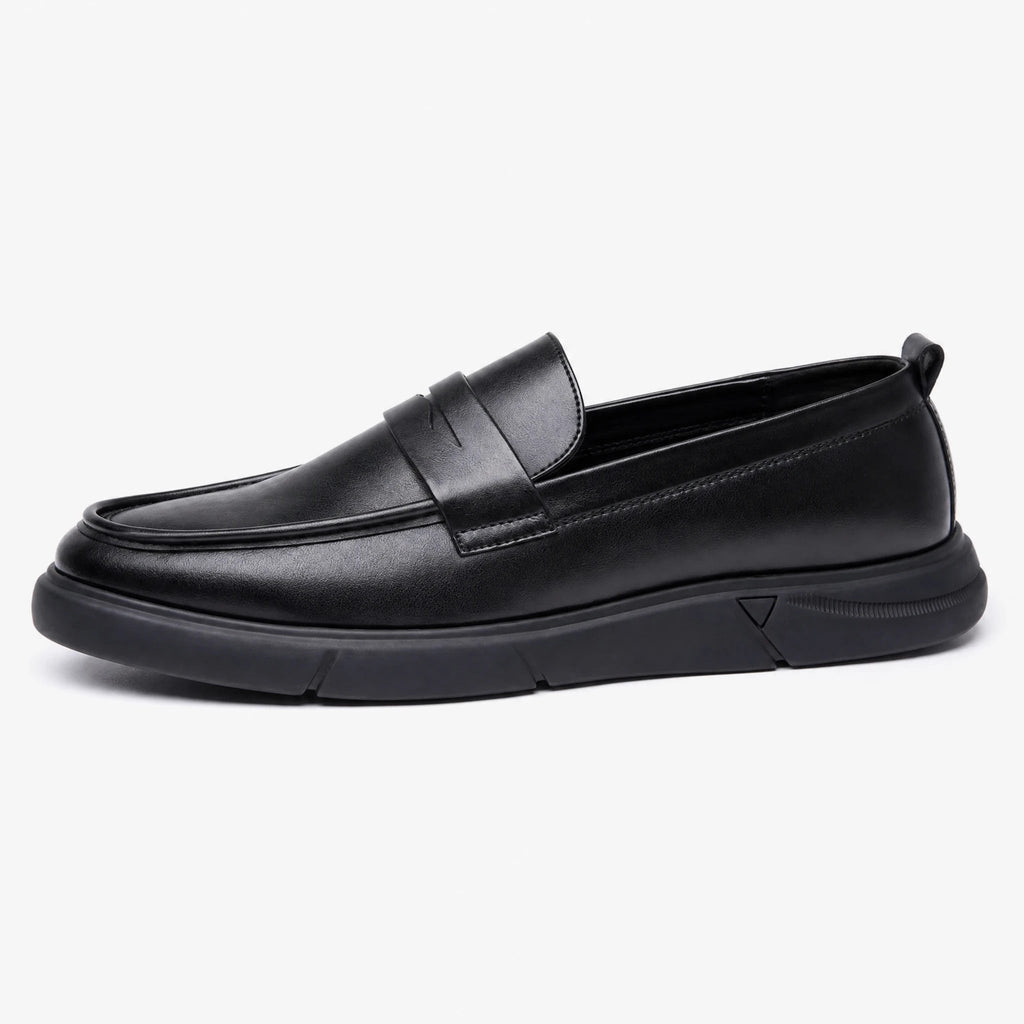 Mocassino Platform Uomo Nero con Linguetta - foto 1