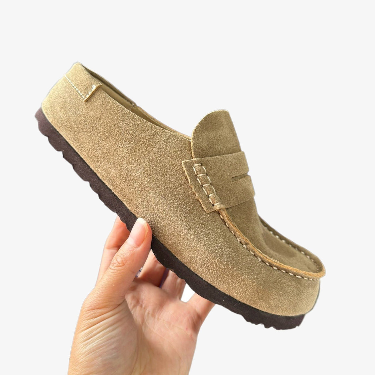 Mocassino sabot beige