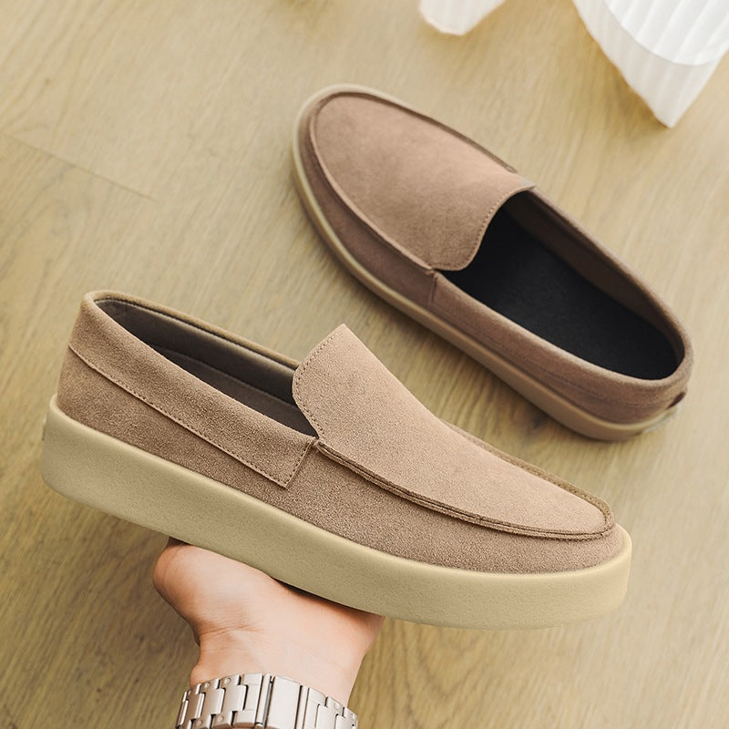 Mocassino con suola spessa nero slip-on, colore nero, vista 10