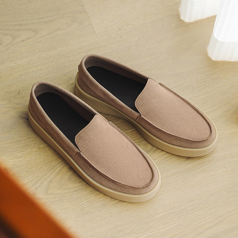 Mocassino con suola spessa nero slip-on, colore nero, vista 12