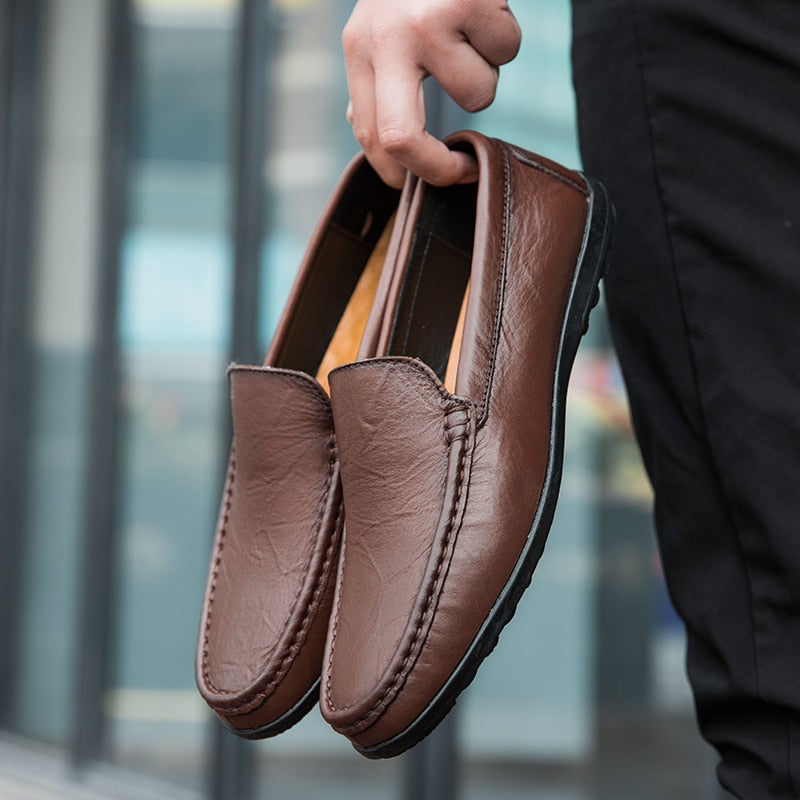 mocassino marrone da uomo